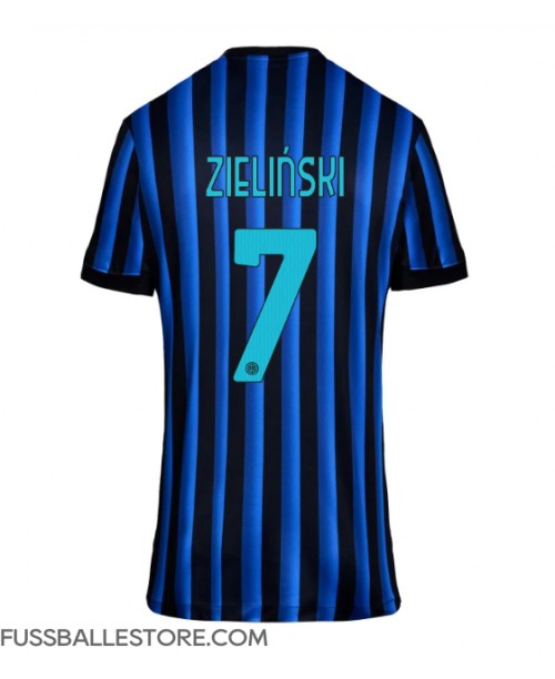 Günstige Inter Milan Piotr Zielinski #7 Heimtrikot Damen 2025-26 Kurzarm Günstige Inter Milan Piotr Zielinski #7 Heimtrikot Damen 2025-26 Kurzarm